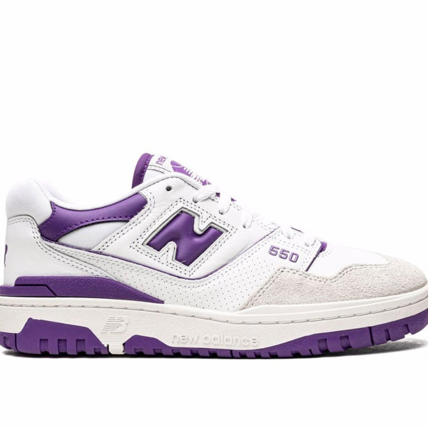 New balance 550 purple and white