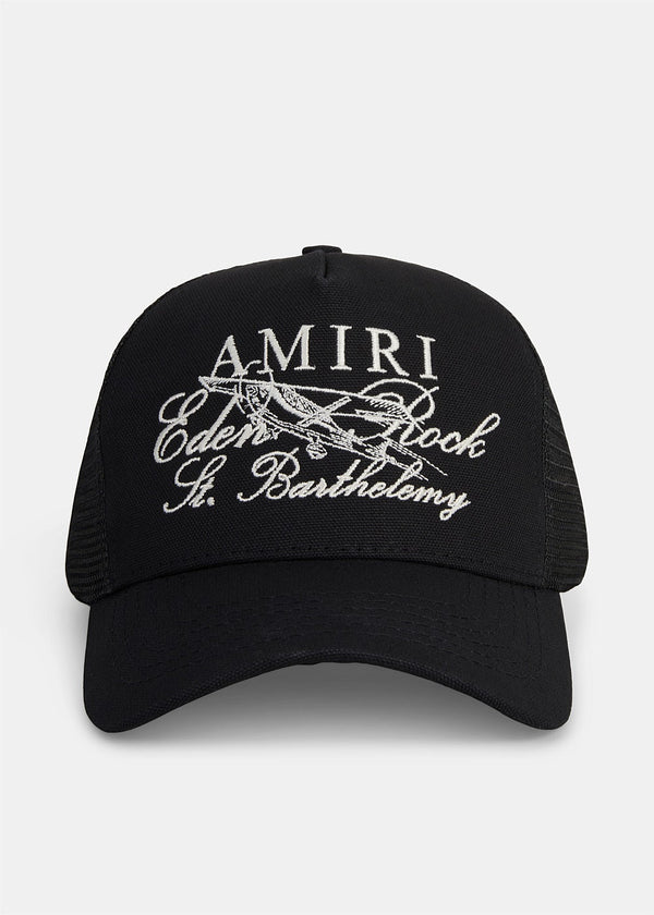 Amiri Eden rock trucker black hat