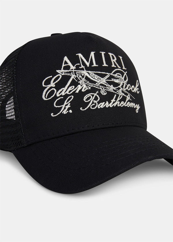 Amiri Eden rock trucker black hat