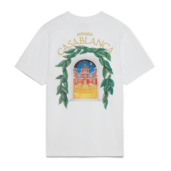 Casablanca Avenida White T-Shirt