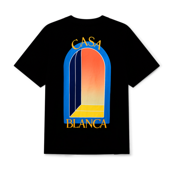 Casablanca black L'arche de Nuit T-shirt